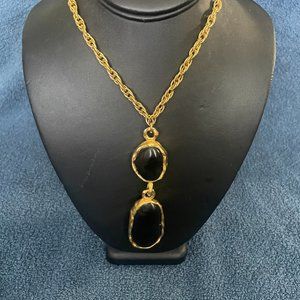 Kenneth Jay Lane Enamel Pendant Necklace